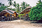 Cabins at lowtide