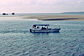 Dive boat at low tide